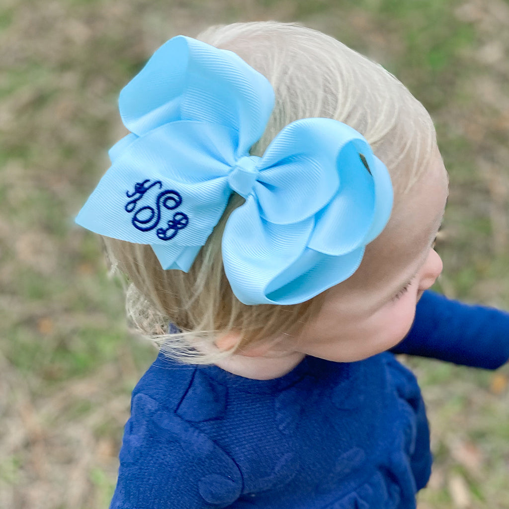 Hair Bows for Baby Miss Monogram