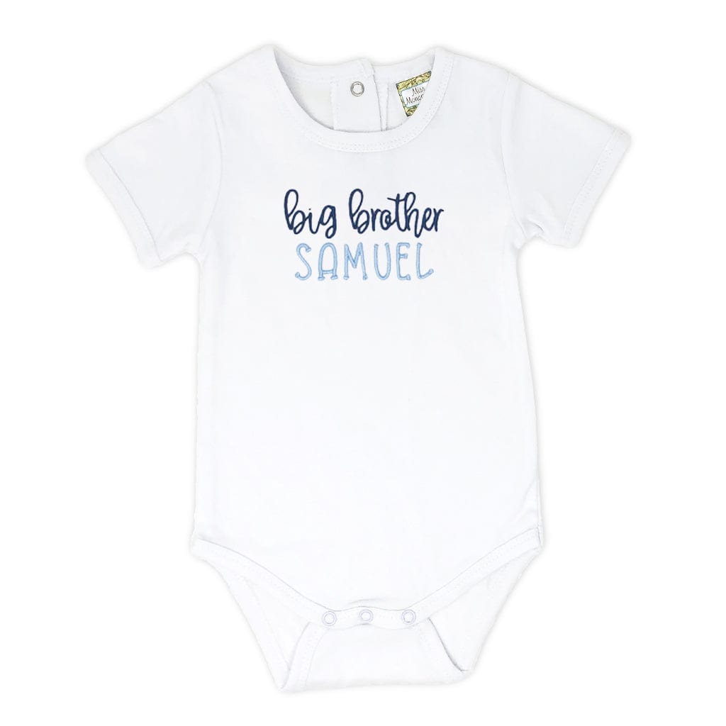 Personalized Big Brother Baby Onesie