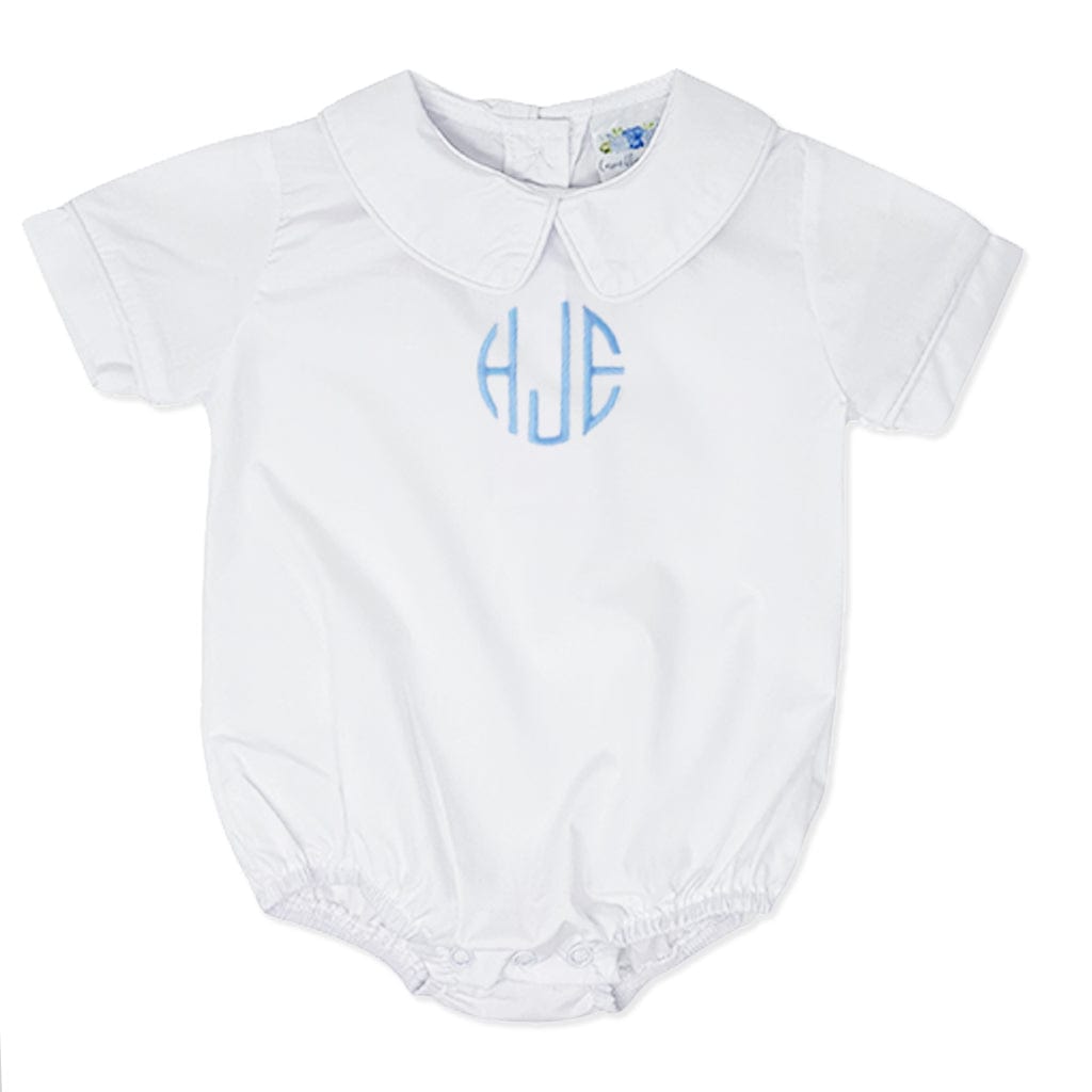 Boys' Peter Pan bubble suit with monogram
