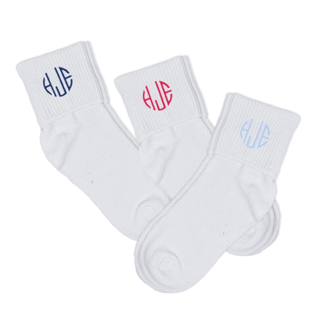 White Fold Over Socks 3-pack