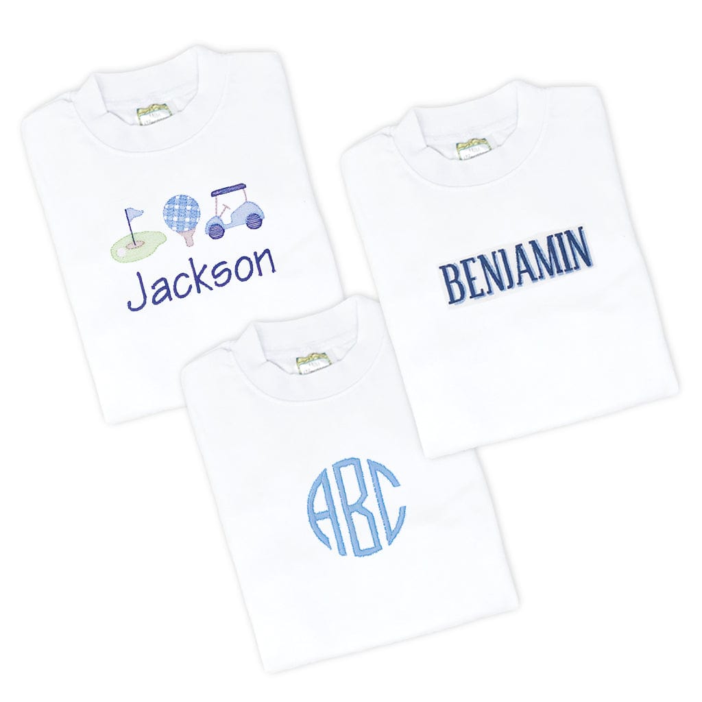 Golf monogrammed shirts