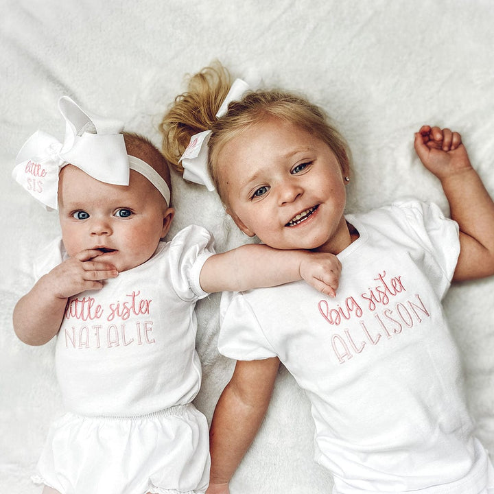 Matching Big Sister Little Sister Baby Onesie