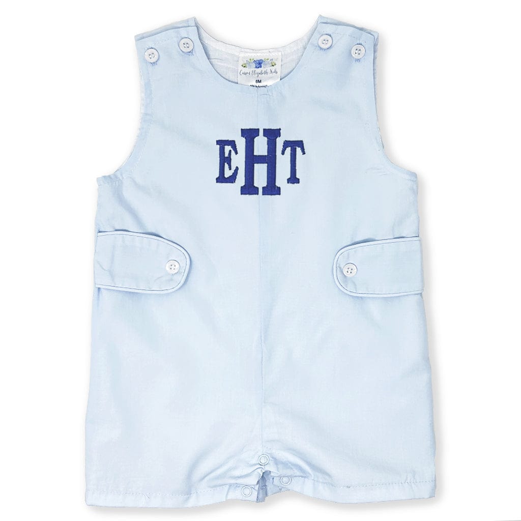 Light blue monogrammed JonJon