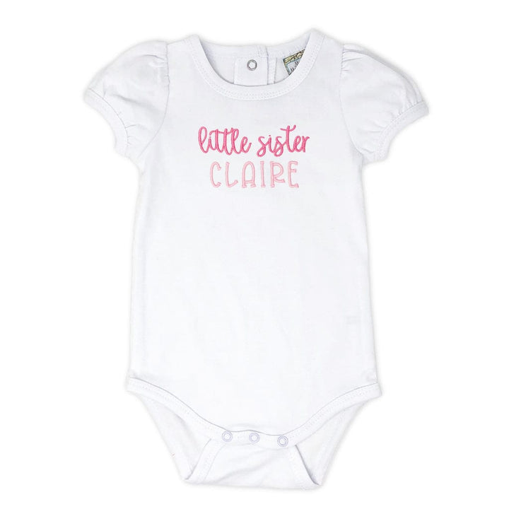 Personalized Little Sister Baby Onesie
