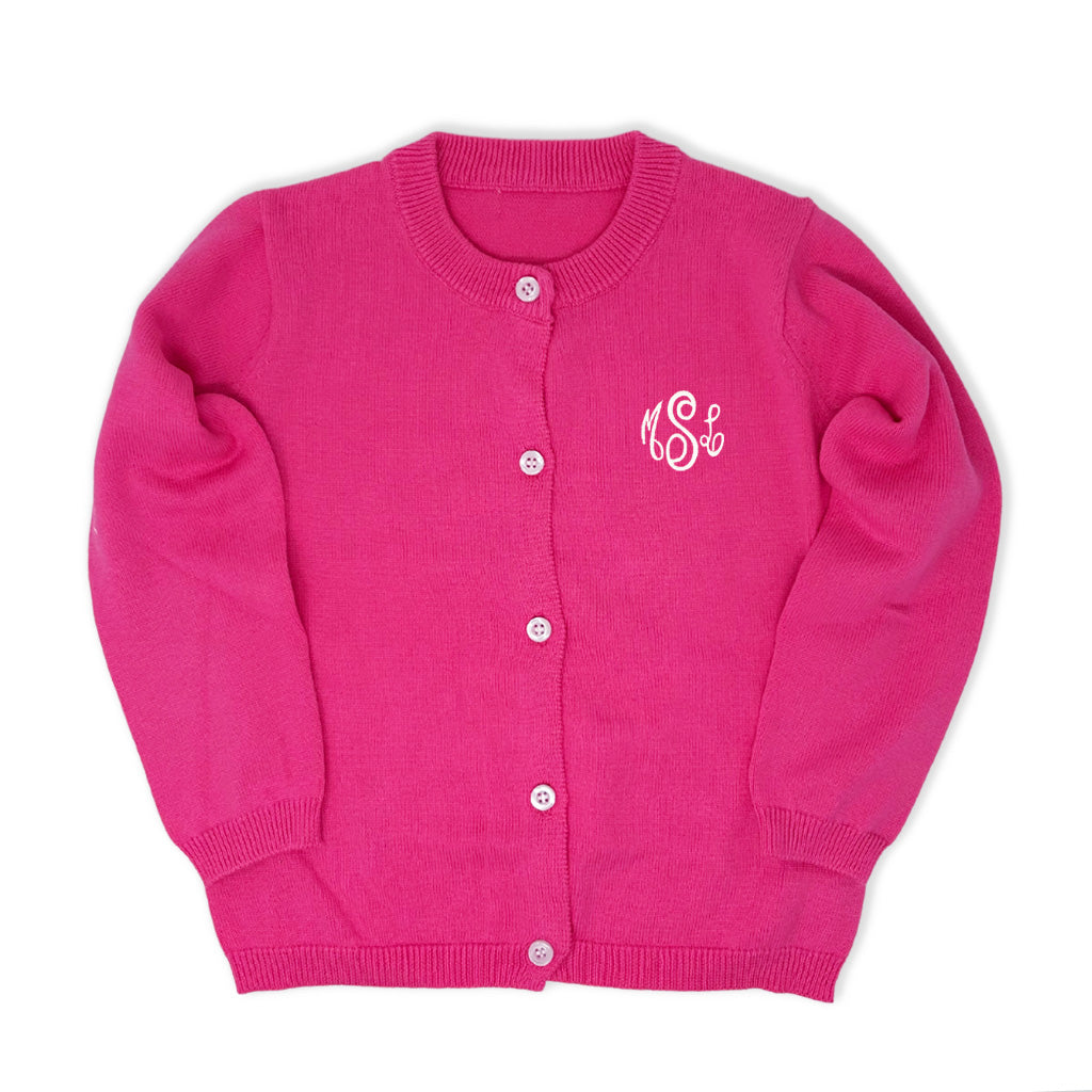 Hot pink cardigan sweater hotsell