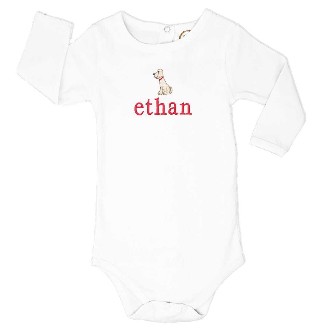 Personalized Puppy Dog Baby Onesie