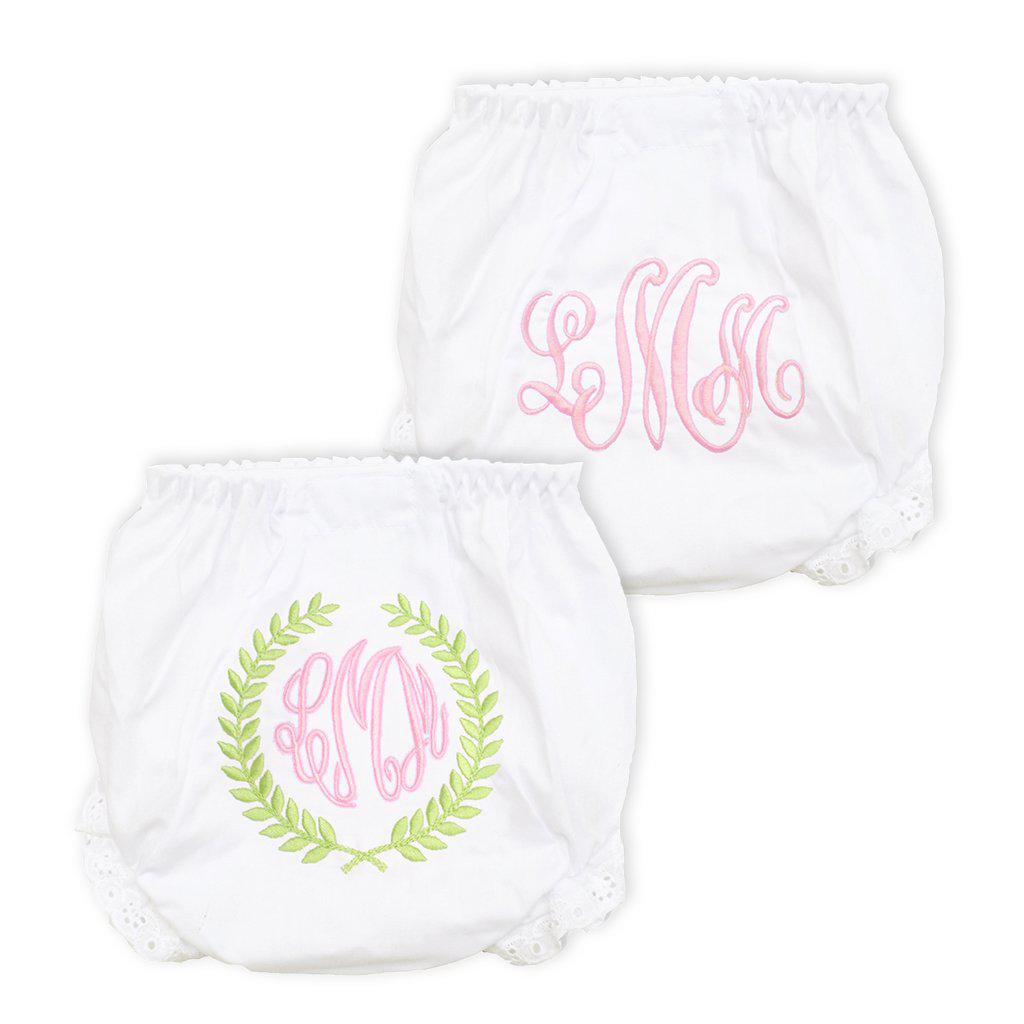Personalized Diaper Cover Set, Pink and Green