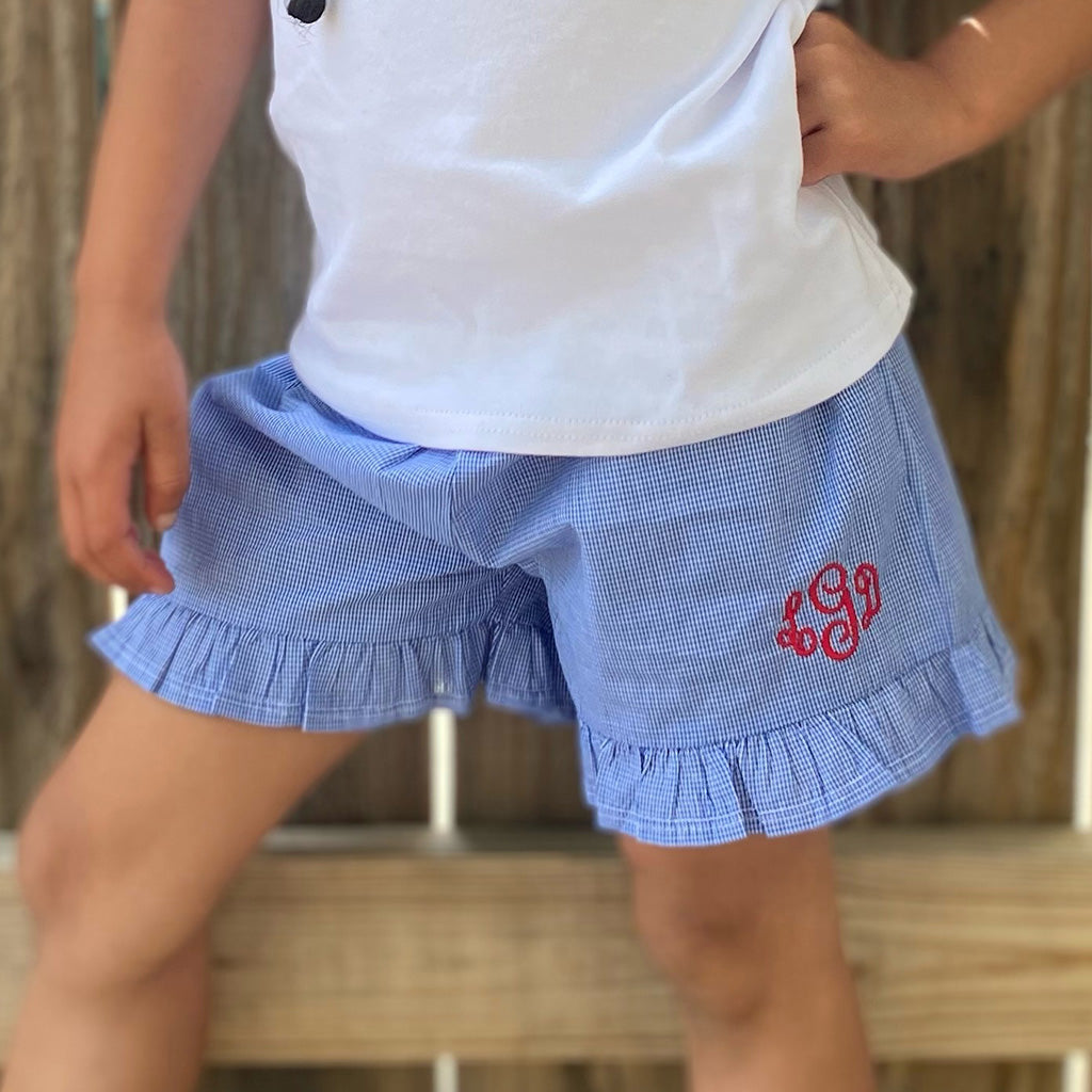 Girls Gingham Shorts