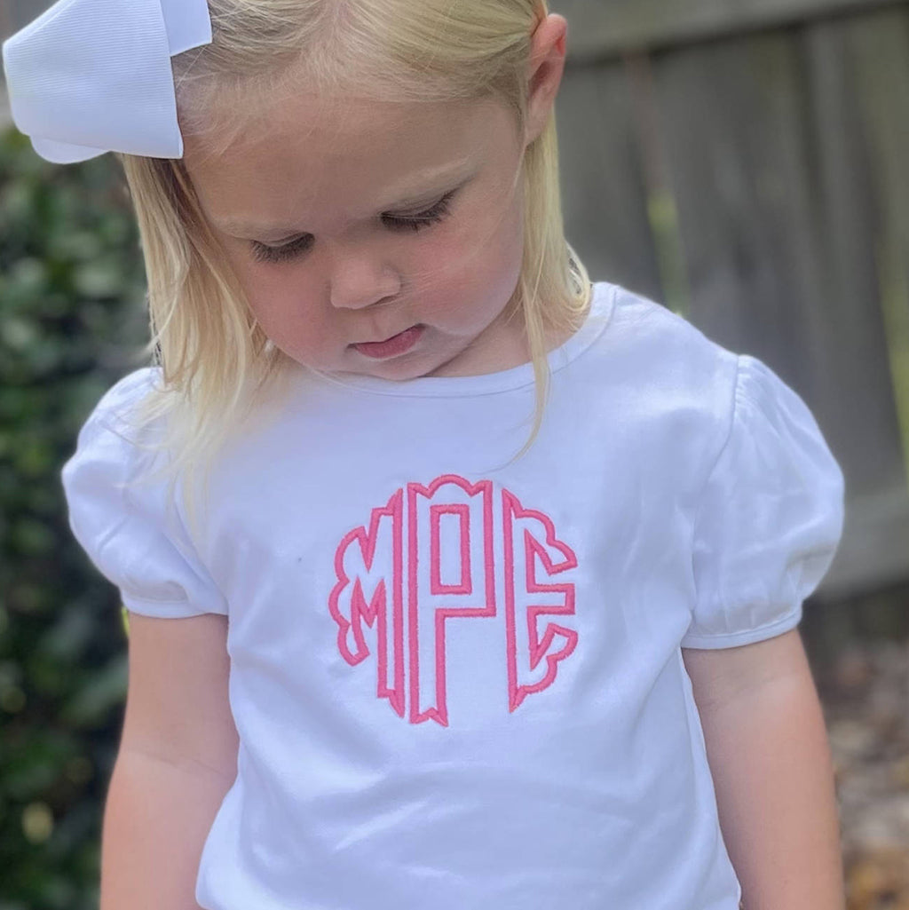 girls monogram shirt