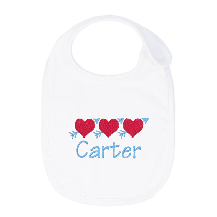 baby boy valentines day bib