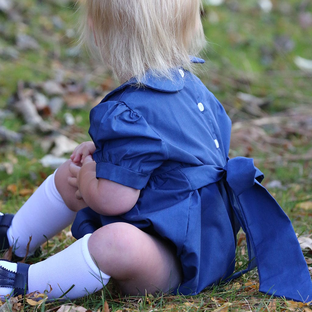 Navy Bubble Dress for Girls