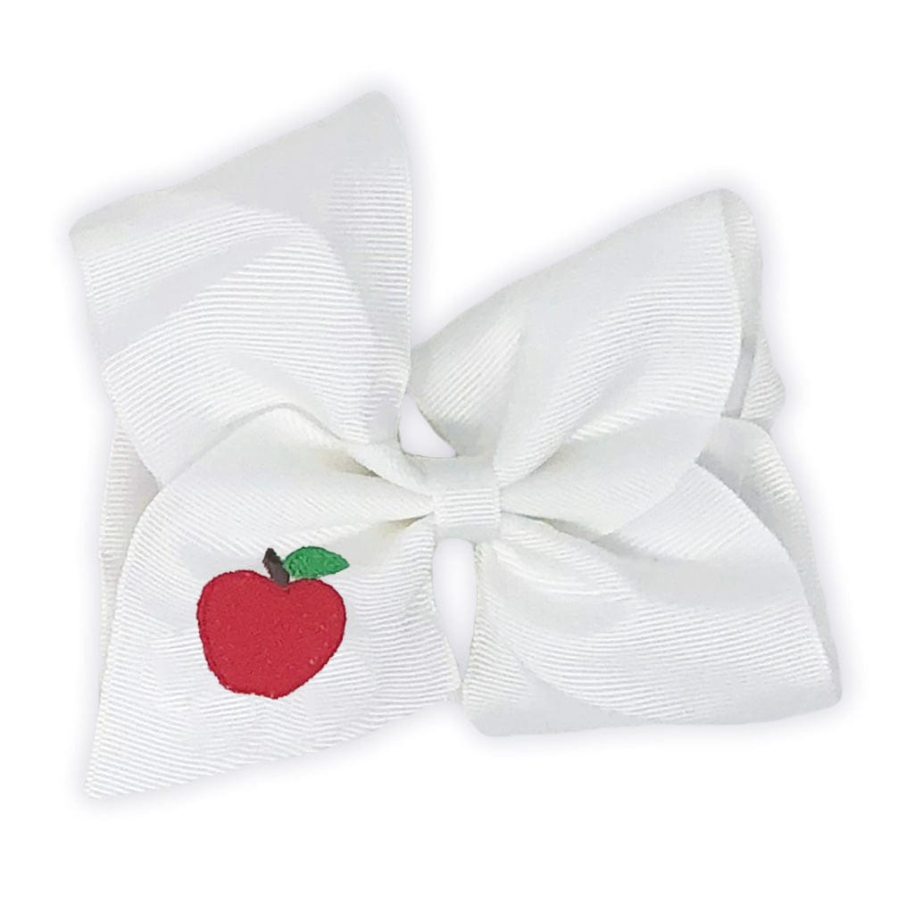 back to school apple bow