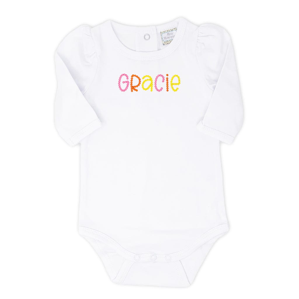 Monogrammed Bodysuit for Baby Girl