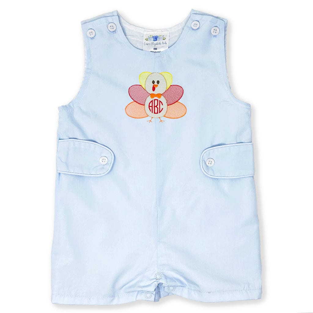 Light Blue Jon Jon with Turkey Embroidery