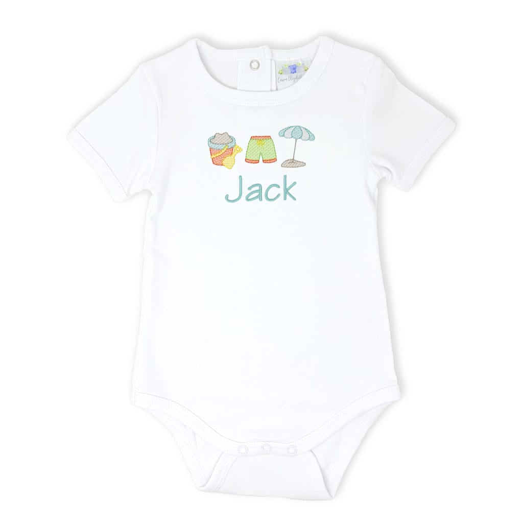 Personalized Boys Beach Trio Bodysuit