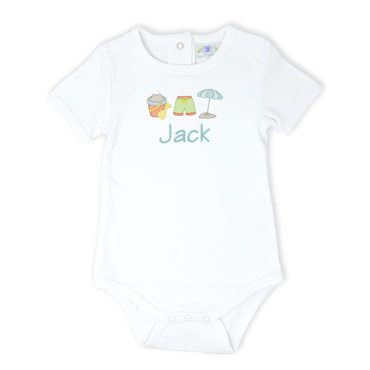 Personalized Boys Beach Trio Bodysuit