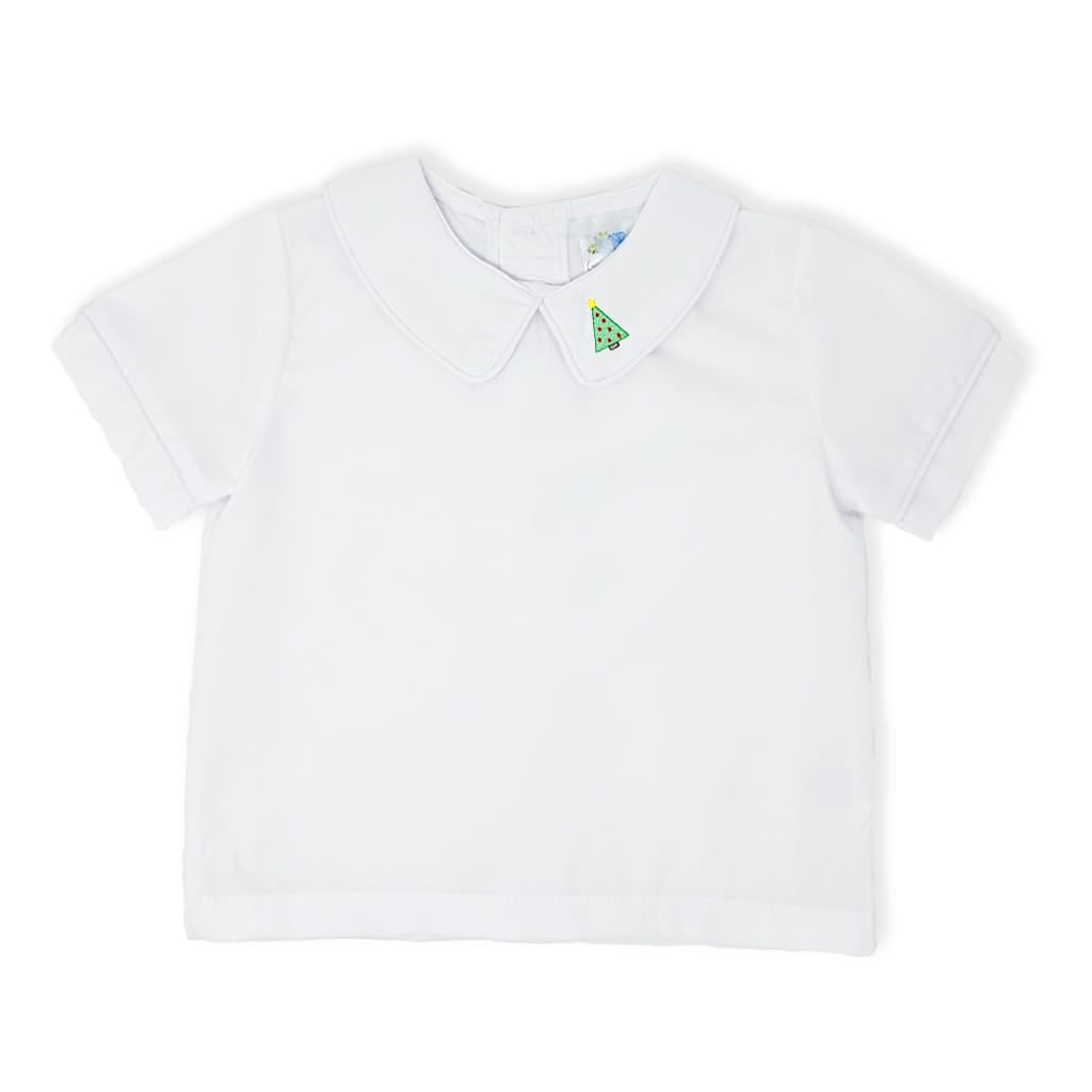 Boys Christmas Tree Peter Pan Shirt