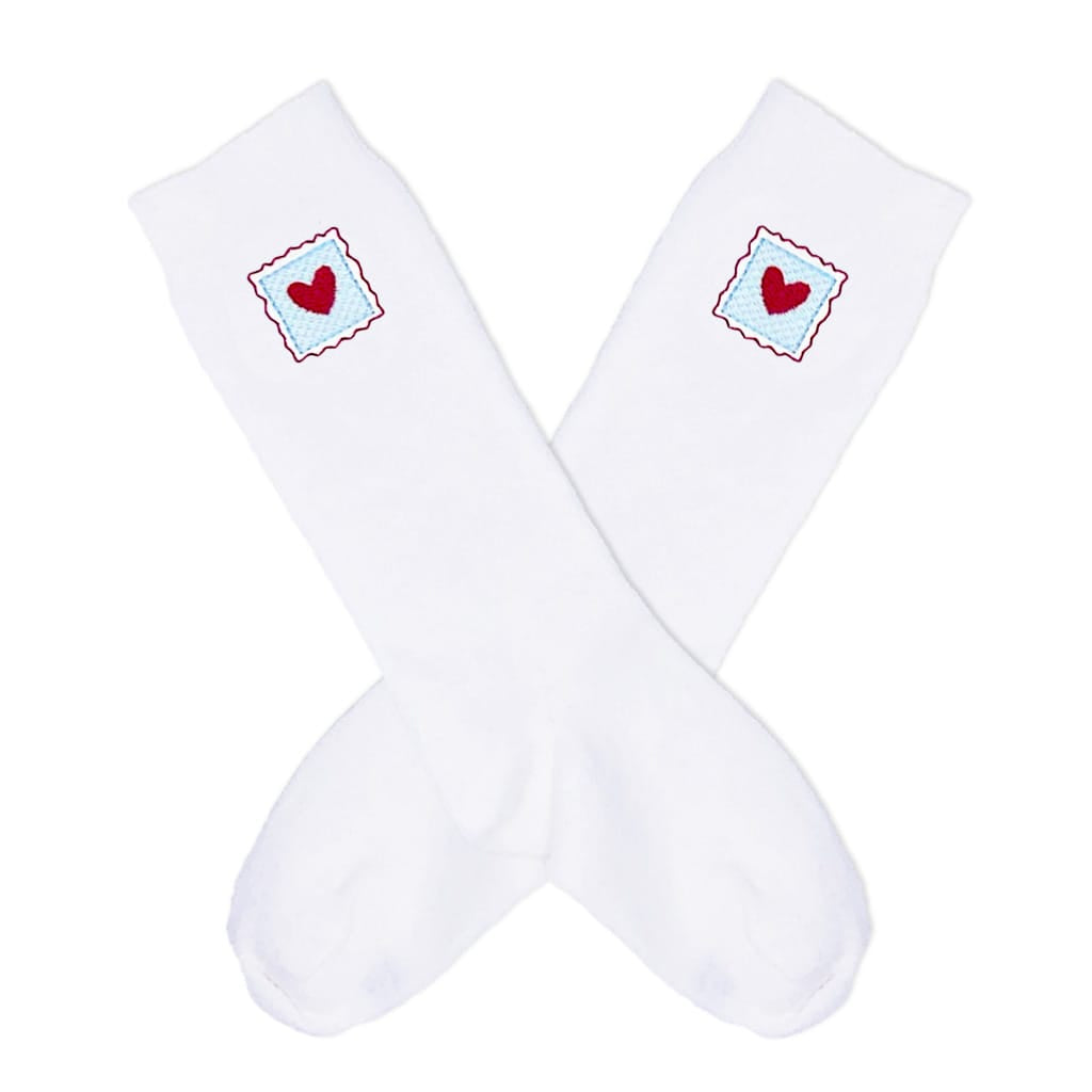 Blue Love Letter Knee Socks