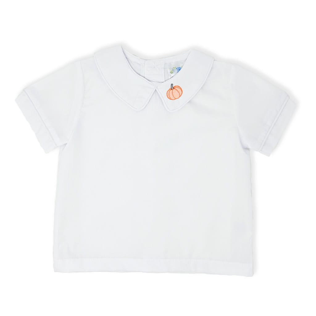 Boys Pumpkin Peter Pan Shirt