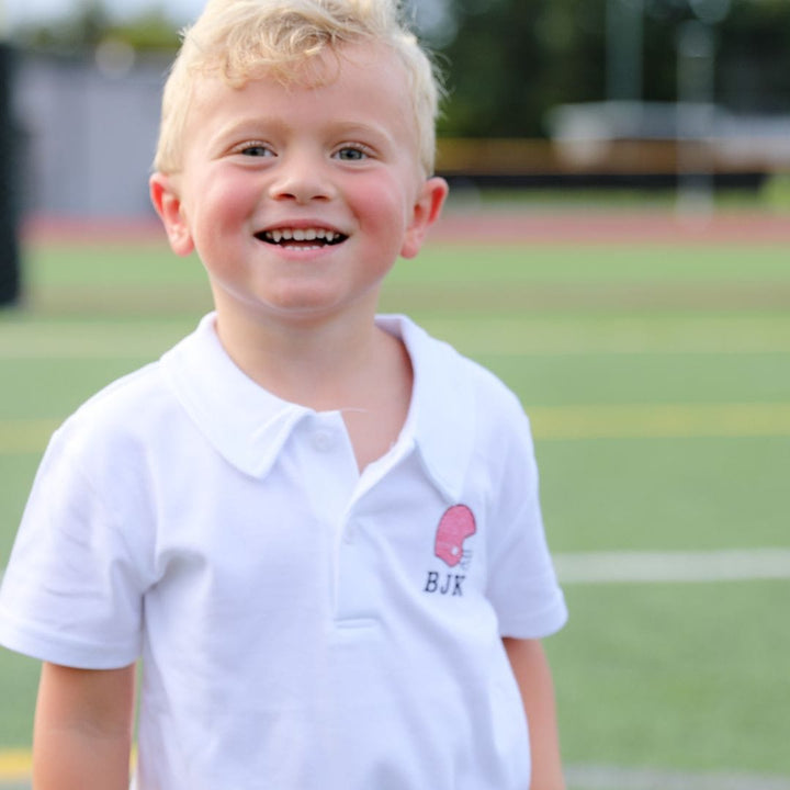 Football Helmet Polo Shirt