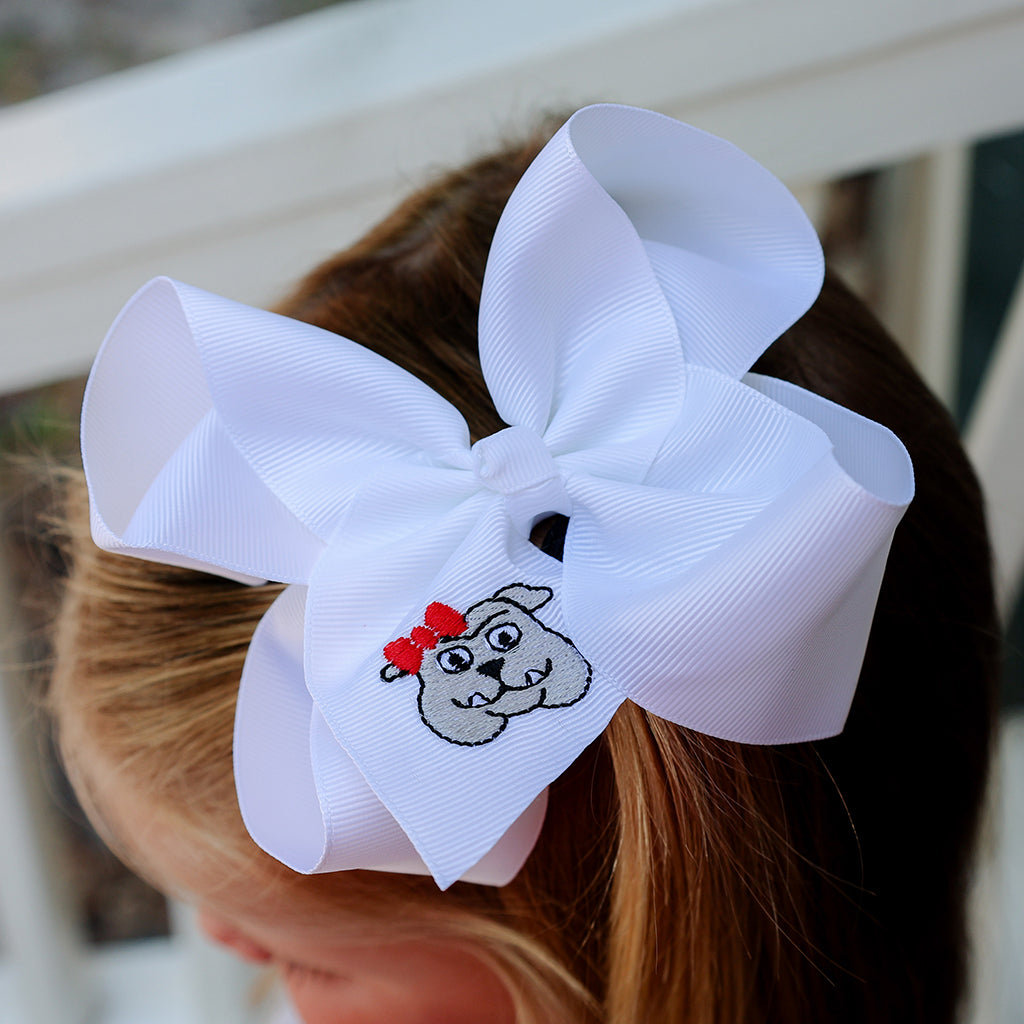 Bulldog Hair Bow