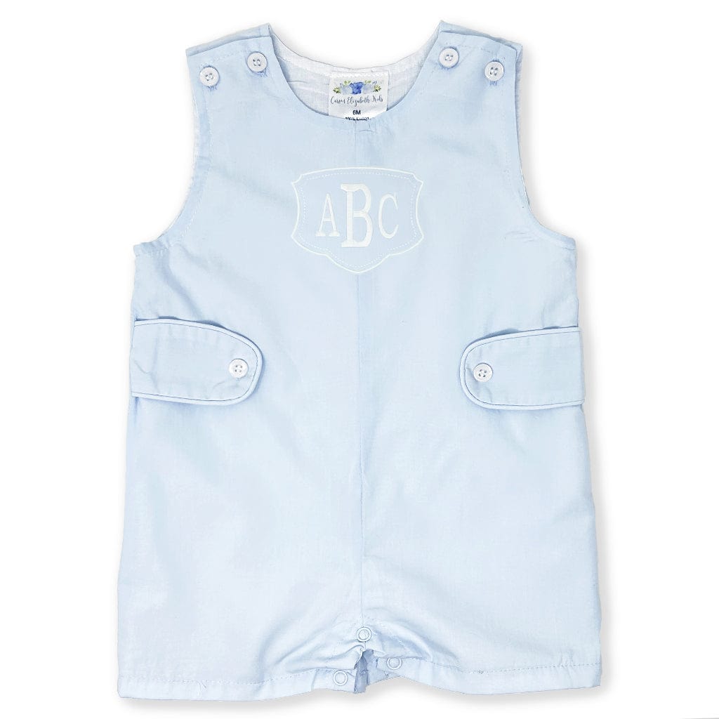 Light Blue Jon Jon with White Monogram
