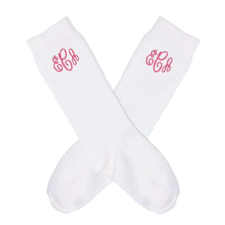 Monogrammed Knee Socks