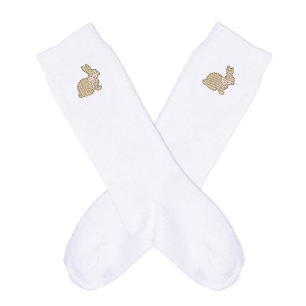 girls easter bunny spring socks