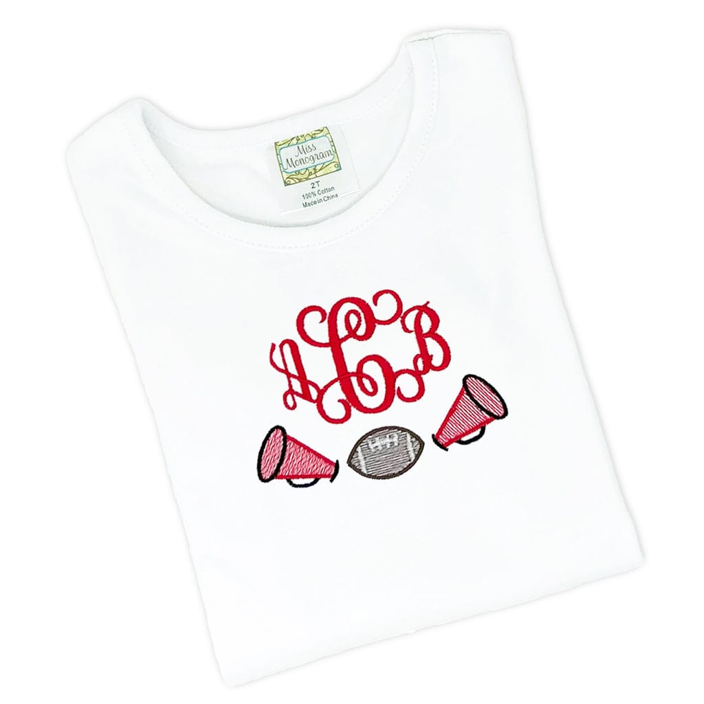 girls cheer football tshirt
