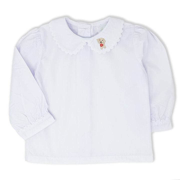 Girls Puppy Love Peter Pan Shirt