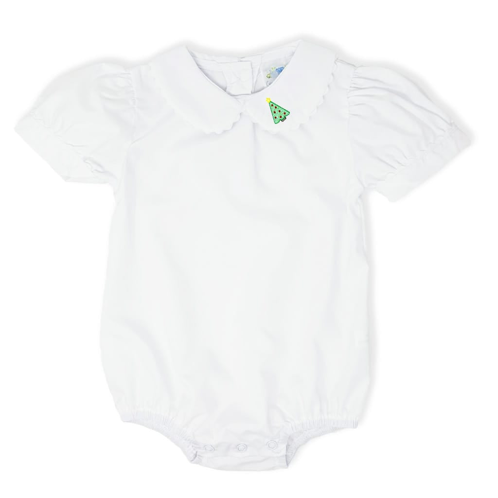 Girls Christmas Tree Peter Pan Bodysuit