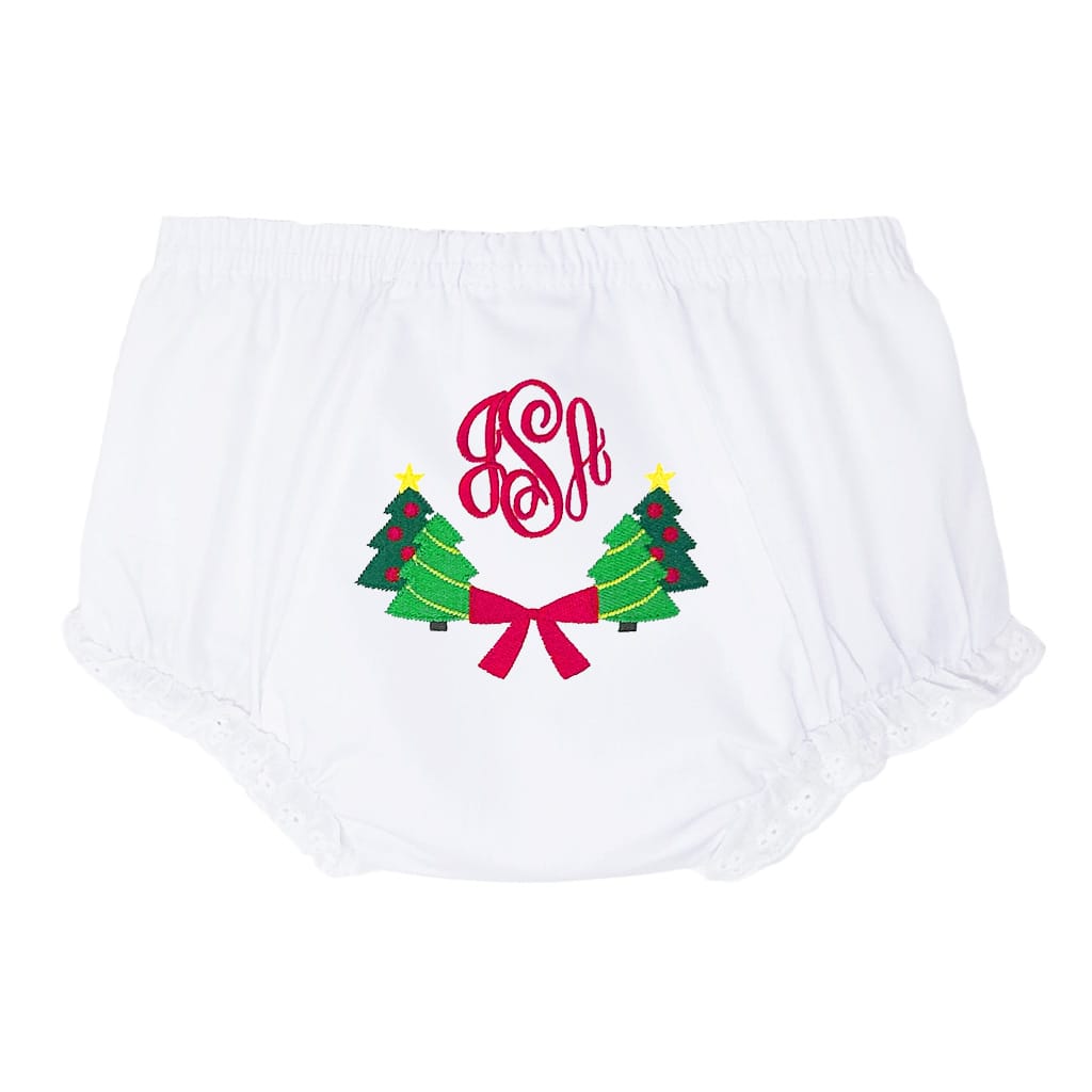 Girls Christmas Trees Bloomers