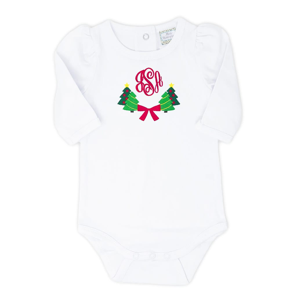 Girls Christmas Trees Bodysuit