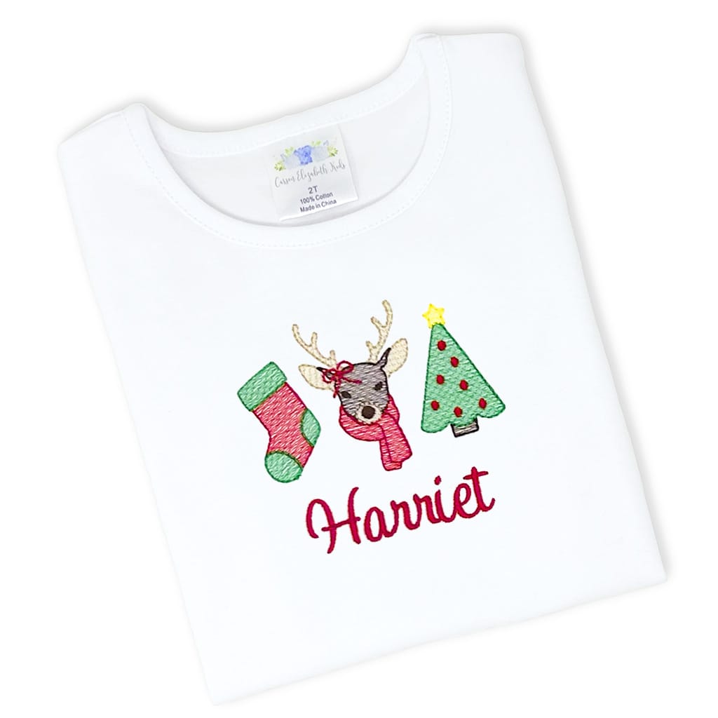 Girls Christmas Trio Tee