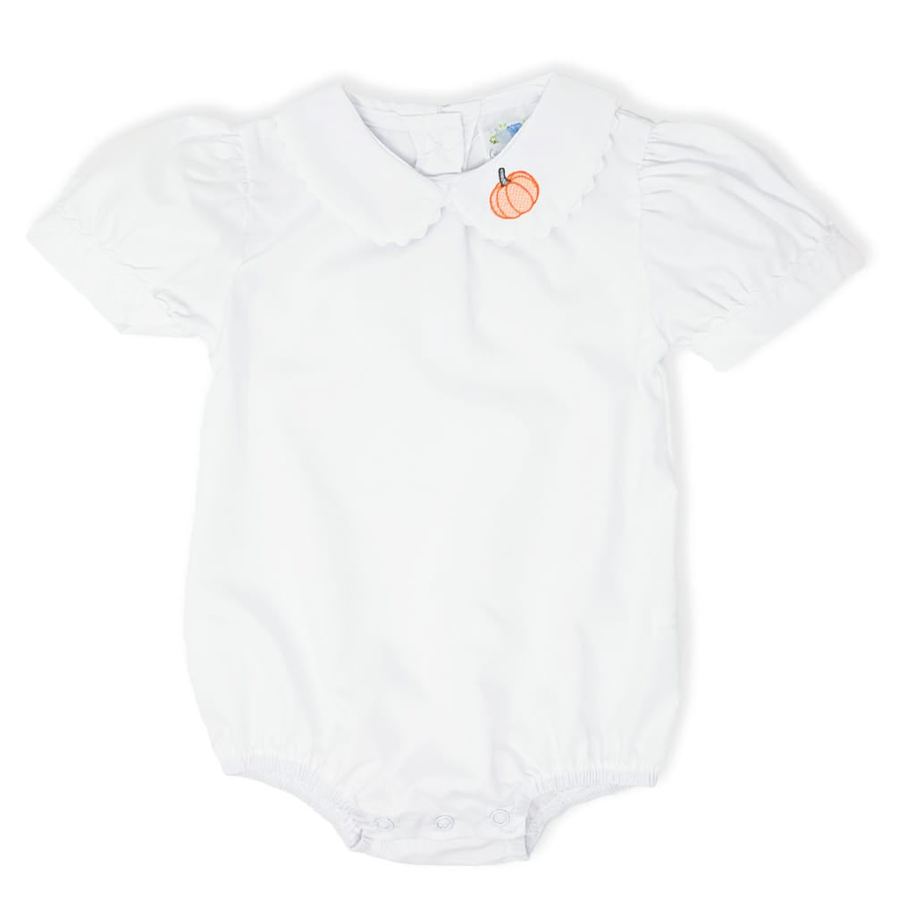 Girls Pumpkin Peter Pan Bodysuit