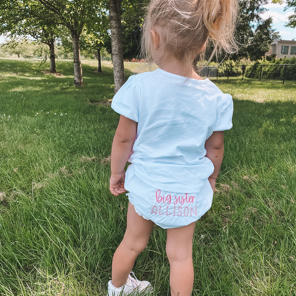 Personalized Big Sister Cartwheel Shorts