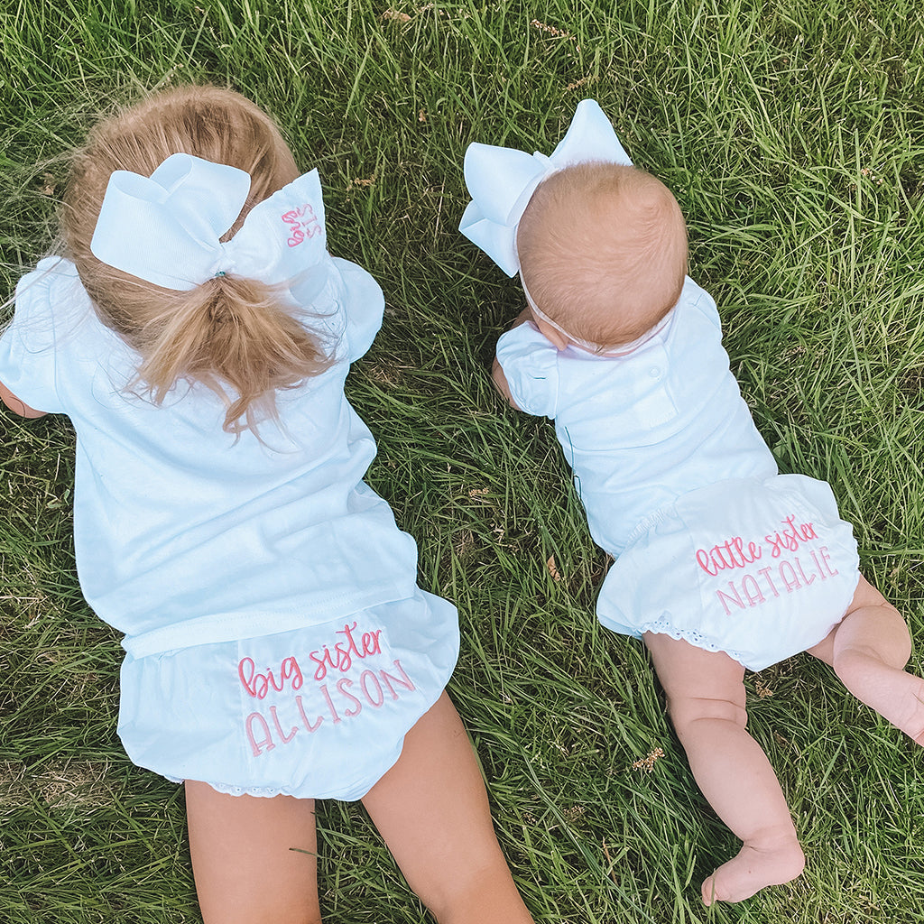 Big Sister Little Sister Matching Bloomers