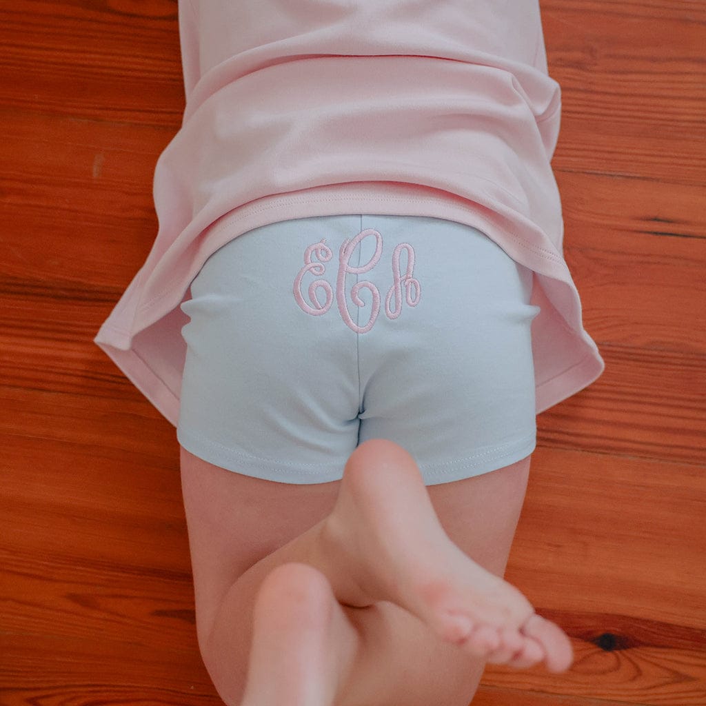 Light Blue Cartwheel Shorts