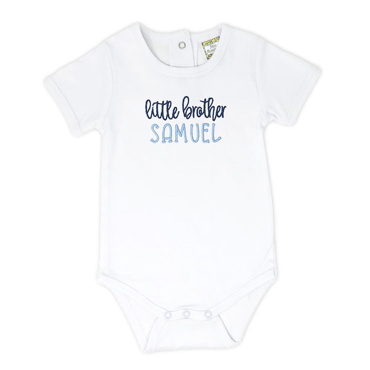 Personalized Little Brother Baby Onesie