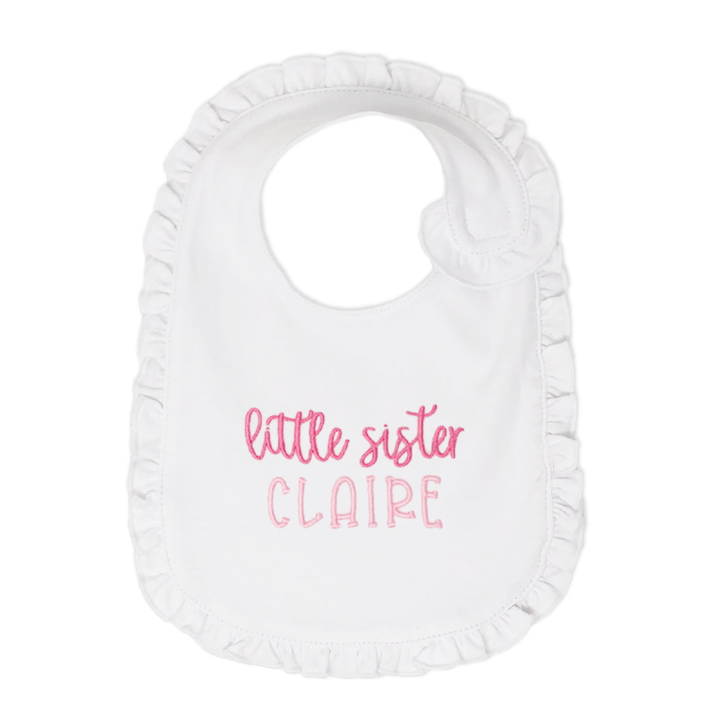 Personalized Little Sister Bib