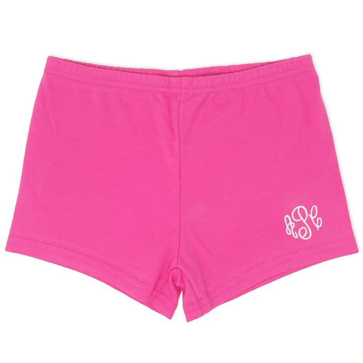 Monogrammed Hot Pink Cartwheel Shorts