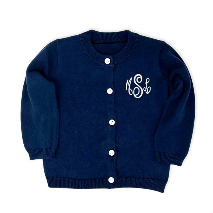 Navy Cardigan Sweater