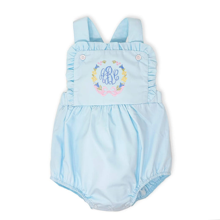 Pastel Floral Ruffle Sunsuit
