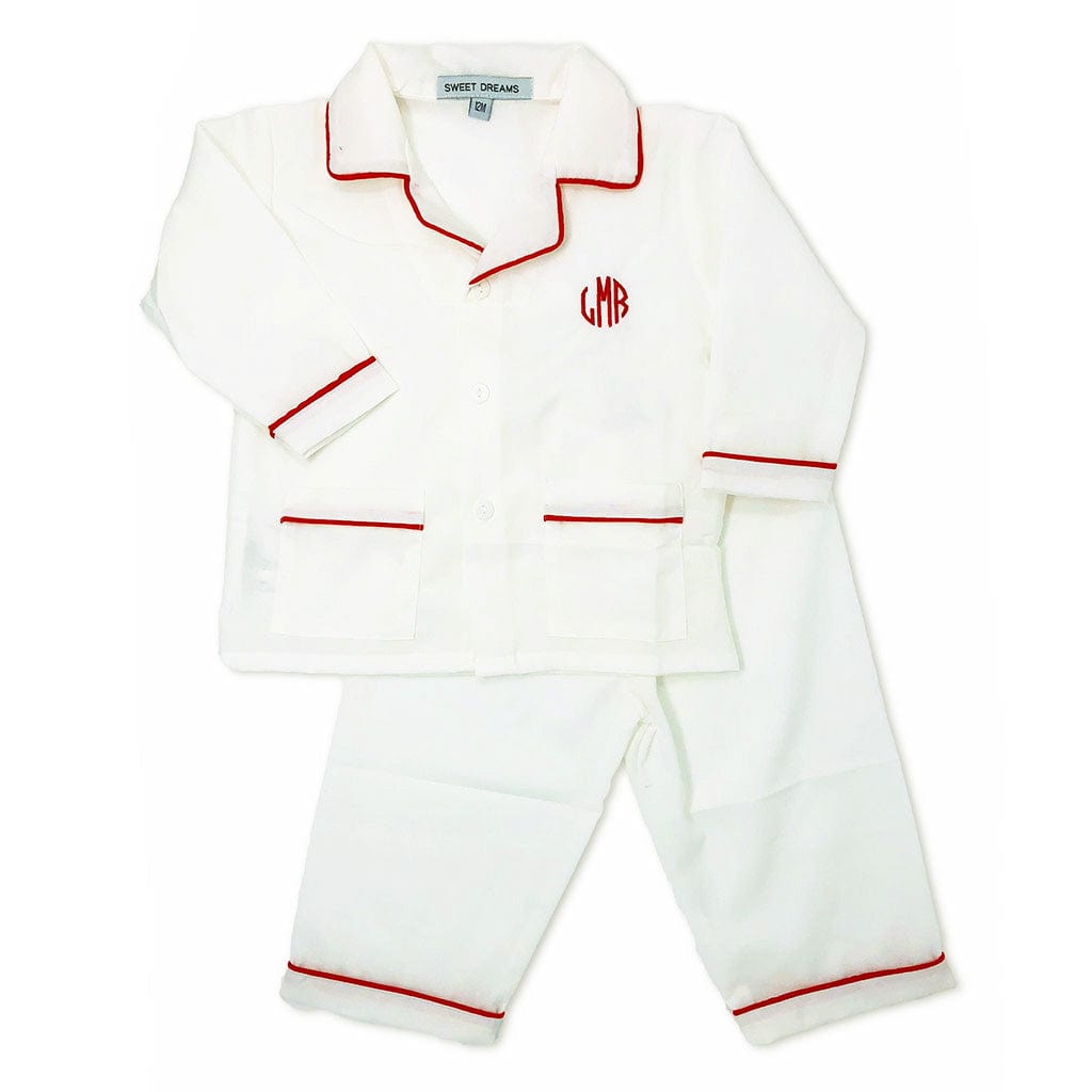 boys christmas pajamas monogram