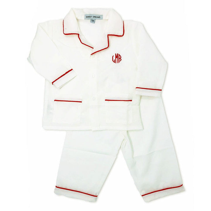 boys christmas pajamas monogram