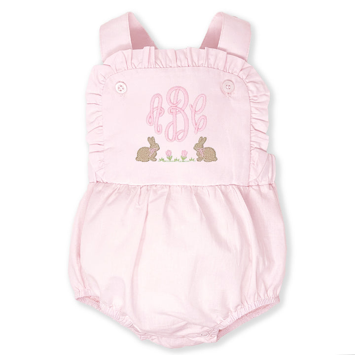 girls pink bubble onesie