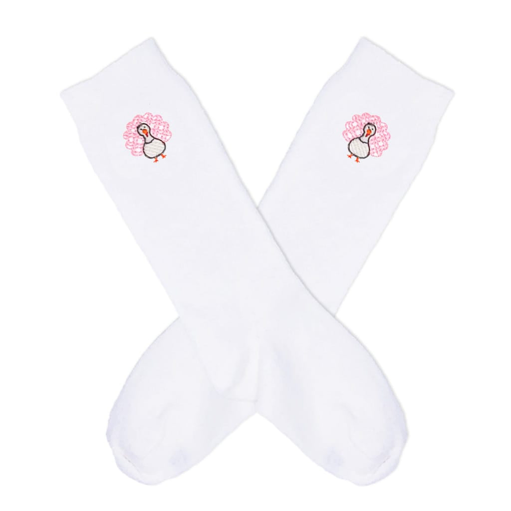 Pink Turkey Knee Socks