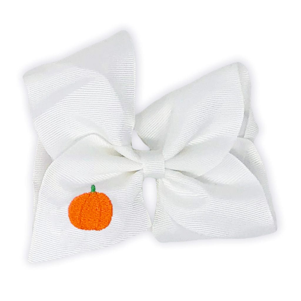 fall pumpkin hairbow for girls
