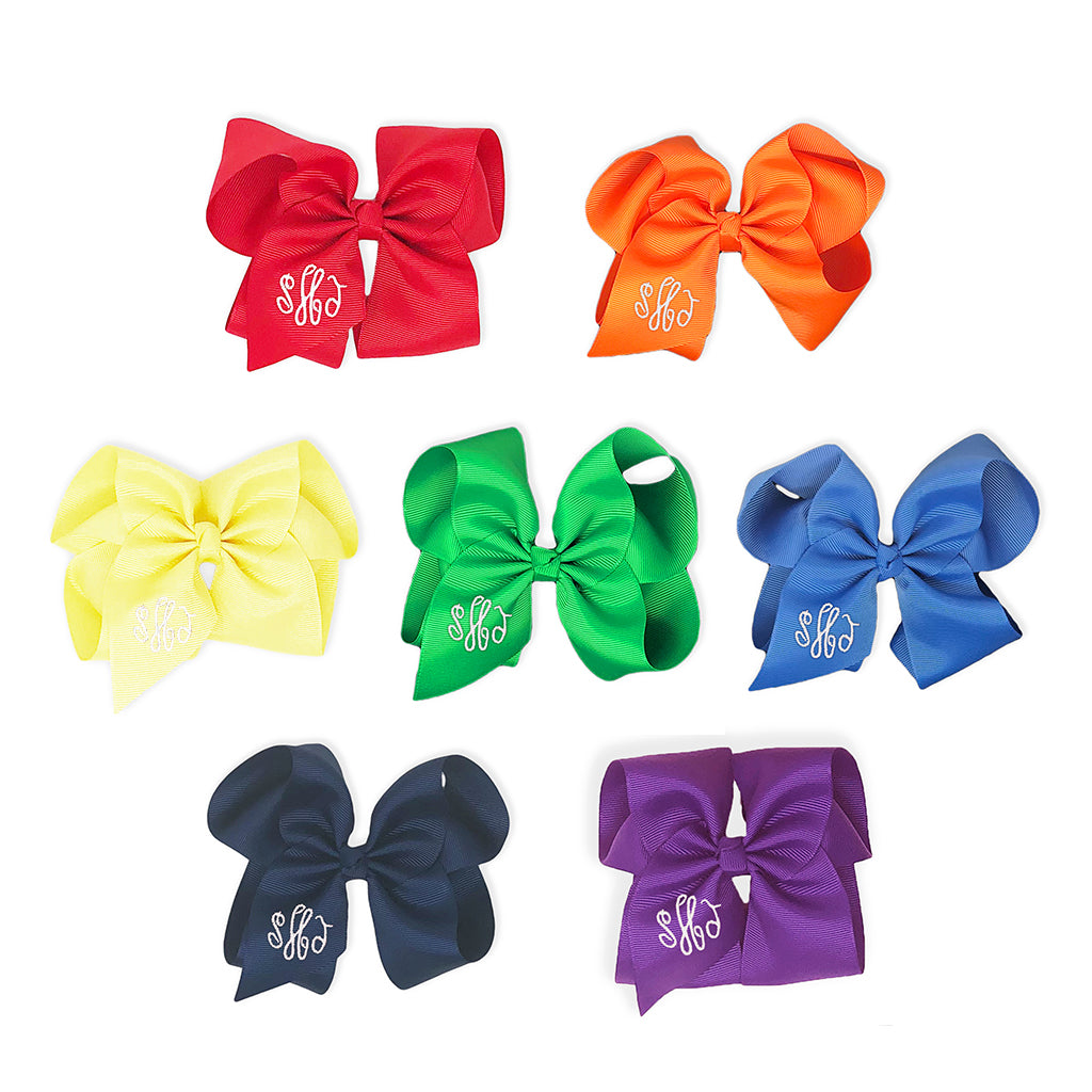 Rainbow Hair Bow Set