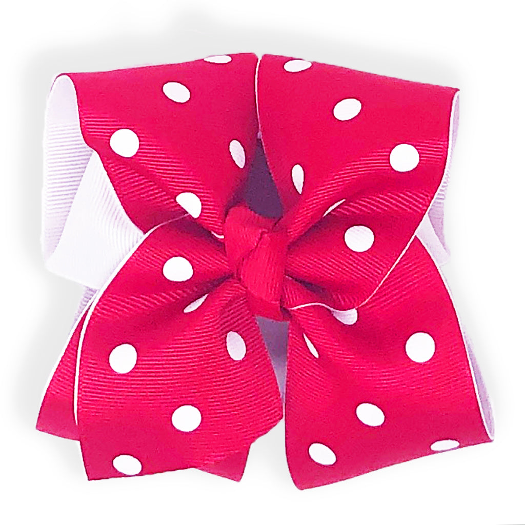 Red Polka Dot Hair Bow